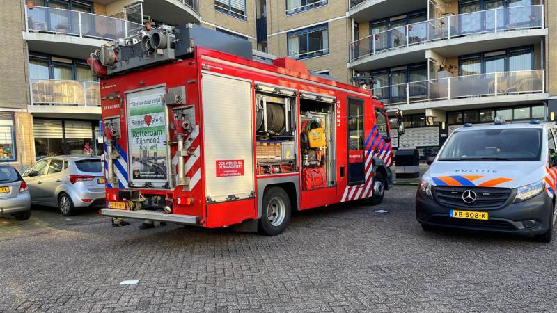 Brand in keuken appartement in Spijkenisse