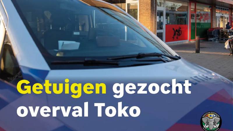 Politie zoekt overvallers Toko in Spijkenisse