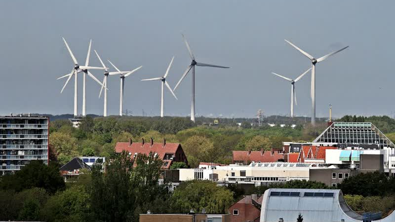 Gemeenteraad Nissewaard keert zich tegen verlenging windpark Hartelbrug II