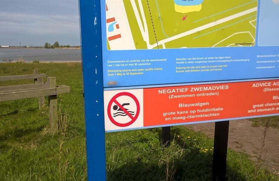 Bord negatief zwemadvies