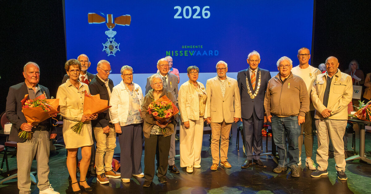 Veertien inwoners van Nissewaard ontvangen Koninklijke onderscheiding