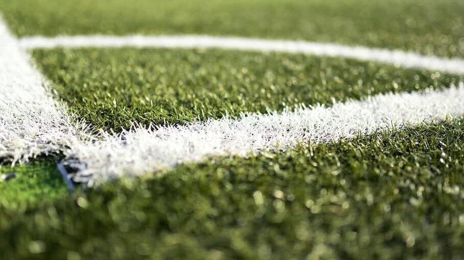 Stockfoto voetbalveld