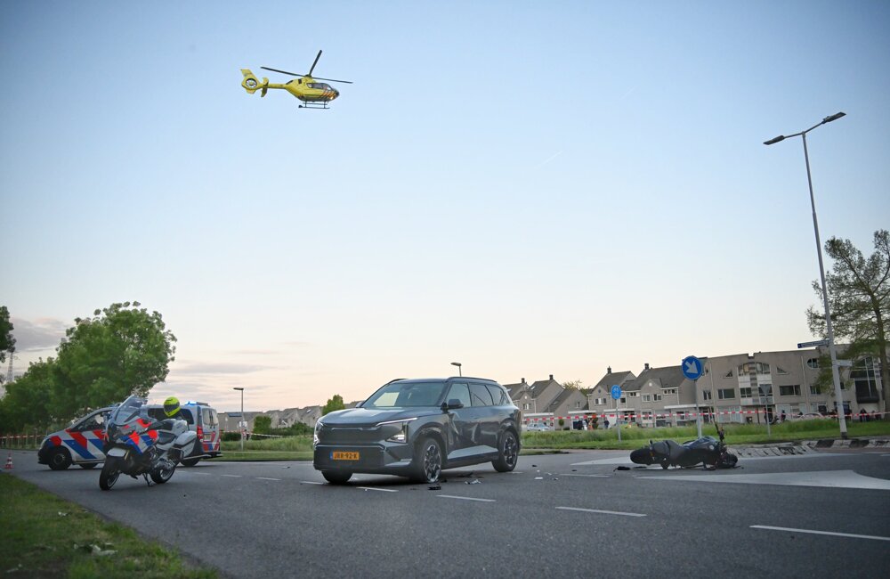 Ongeval motorrijder Maaswijkweg