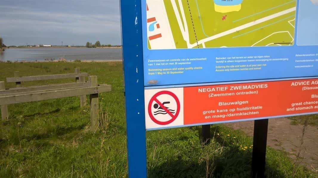 Bord negatief zwemadvies