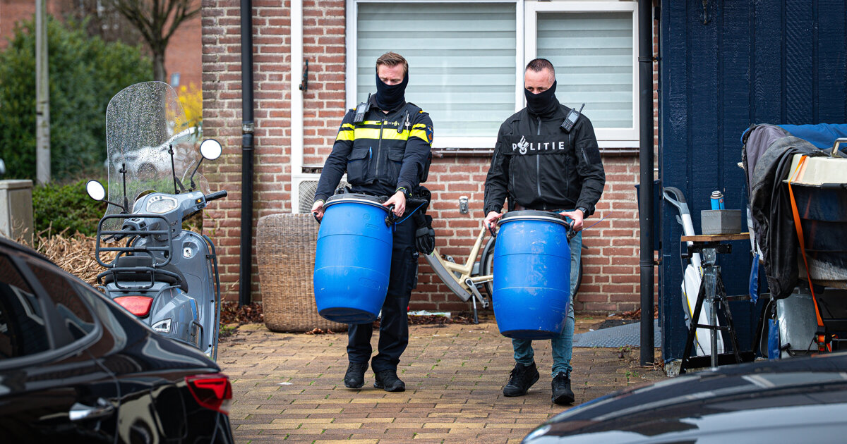 Grote hoeveelheid drugs gevonden bij woninginval in Brielle