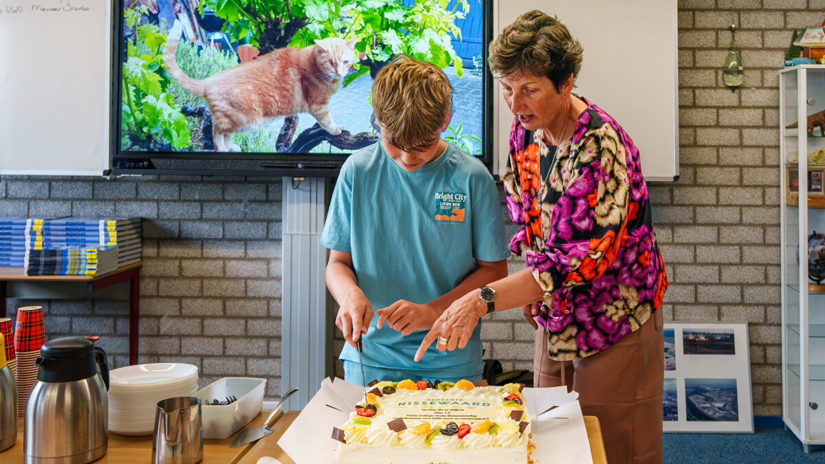 17-07 taart voor de klas die er altijd is
