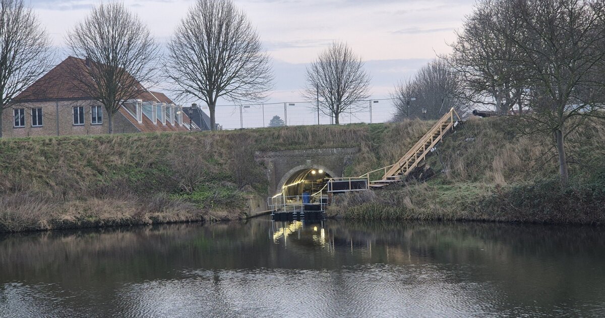 Opknapbeurt voor tunneltje in vestingwal