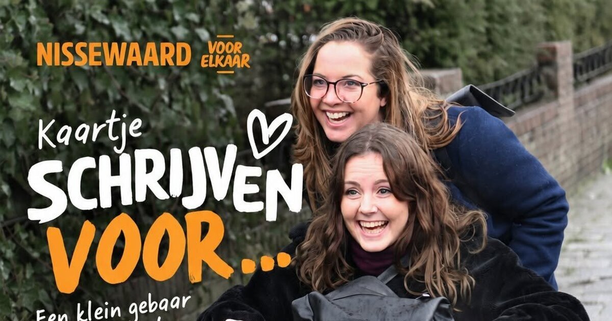 Nissewaard voor Elkaar organiseert kaartenactie: ‘Een klein kaartje kan een groot verschil maken’