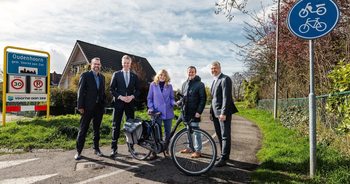 Trambaanpad tussen Spijkenisse en Hellevoetsluis wordt doorfietsroute