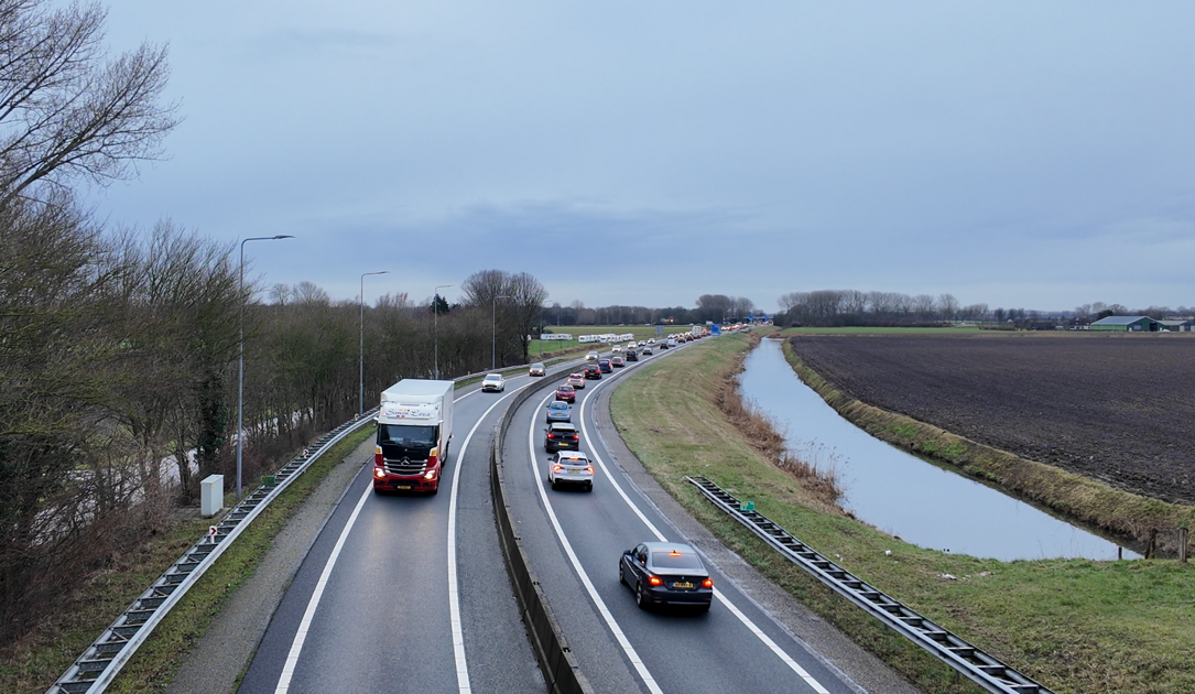 Komende week ’s nachts omrijden door nachtelijke werkzaamheden op N57