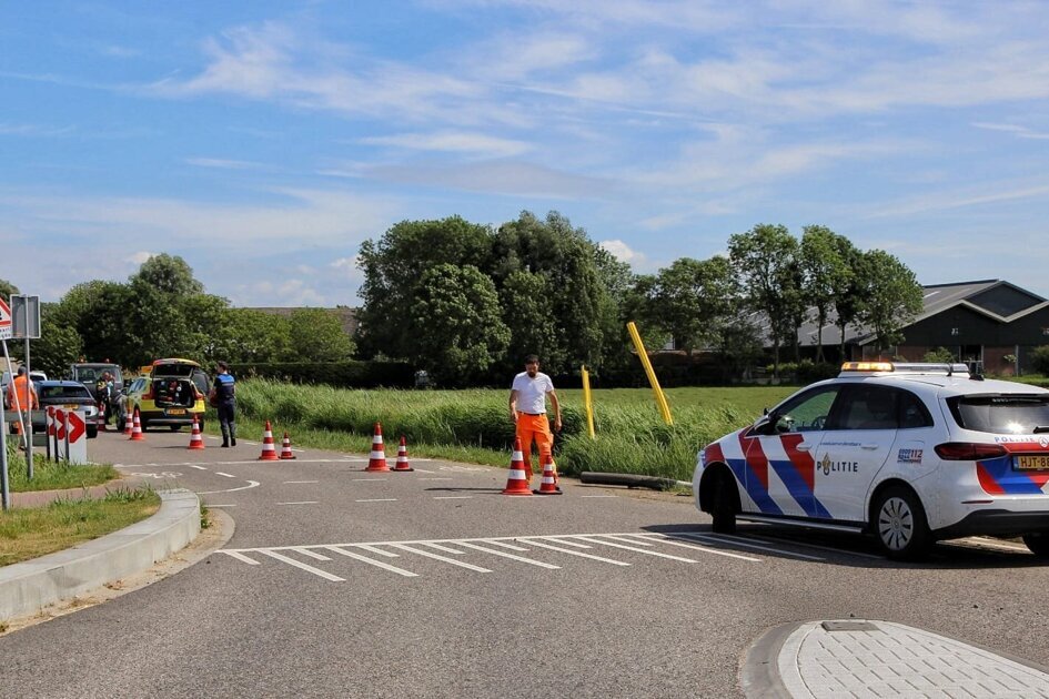 Eenzijdig ongeval op Voltaweg in Hellevoetsluis