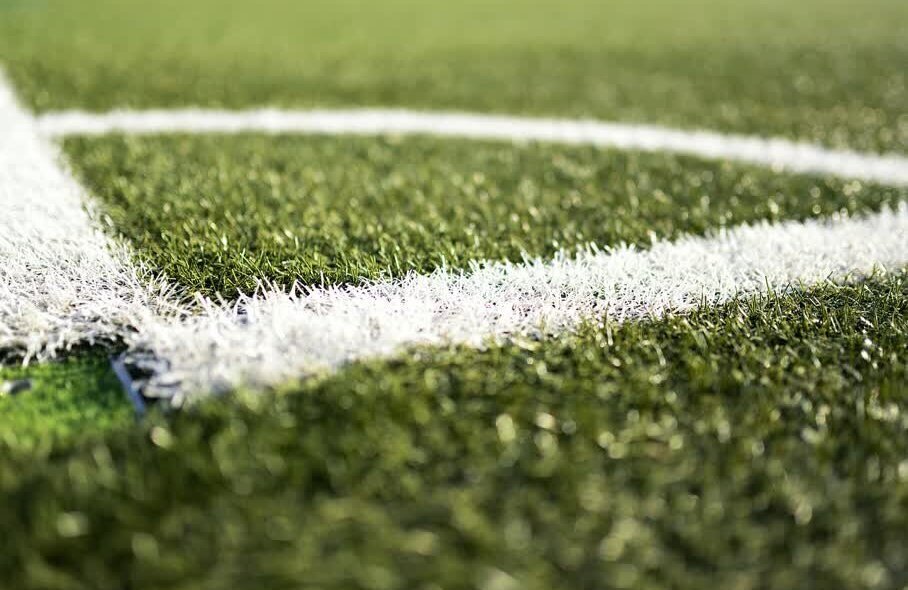 Stockfoto voetbalveld