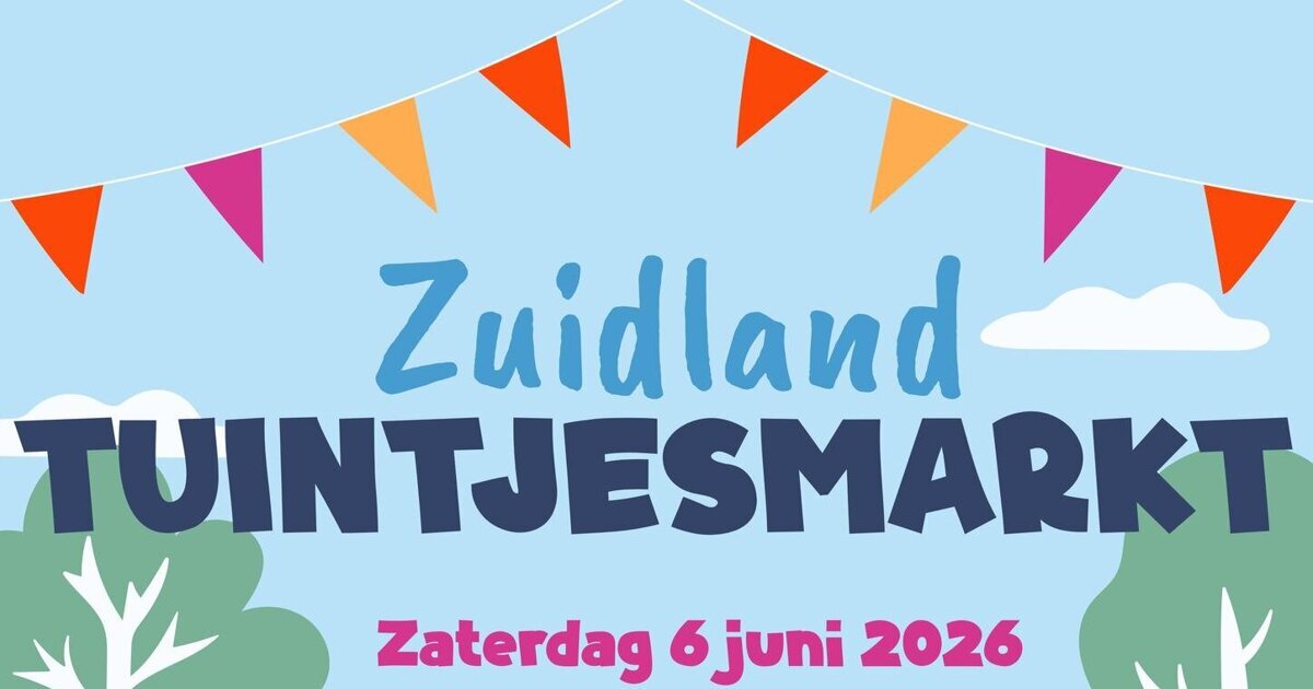 Tientallen straten in Zuidland op 6 juni in het teken van een tuintjesmarkt: ‘Markt voor en door Zui