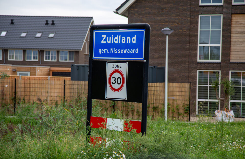 naambord zuidland nieuwbouw- liggend