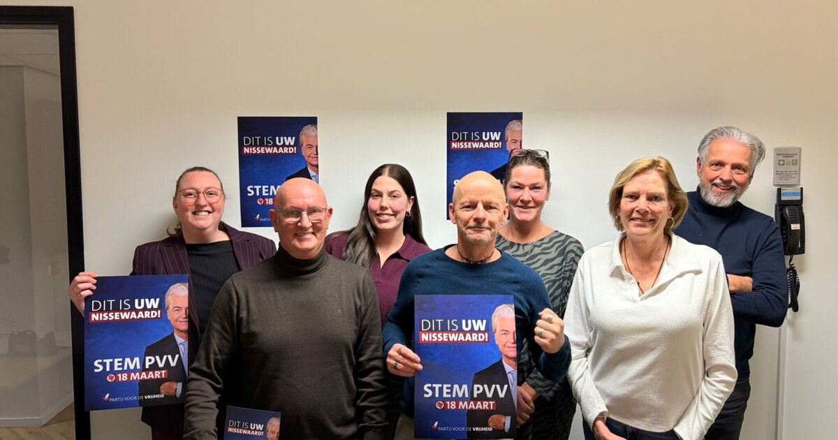 PVV Nissewaard presenteert definitieve kandidatenlijst