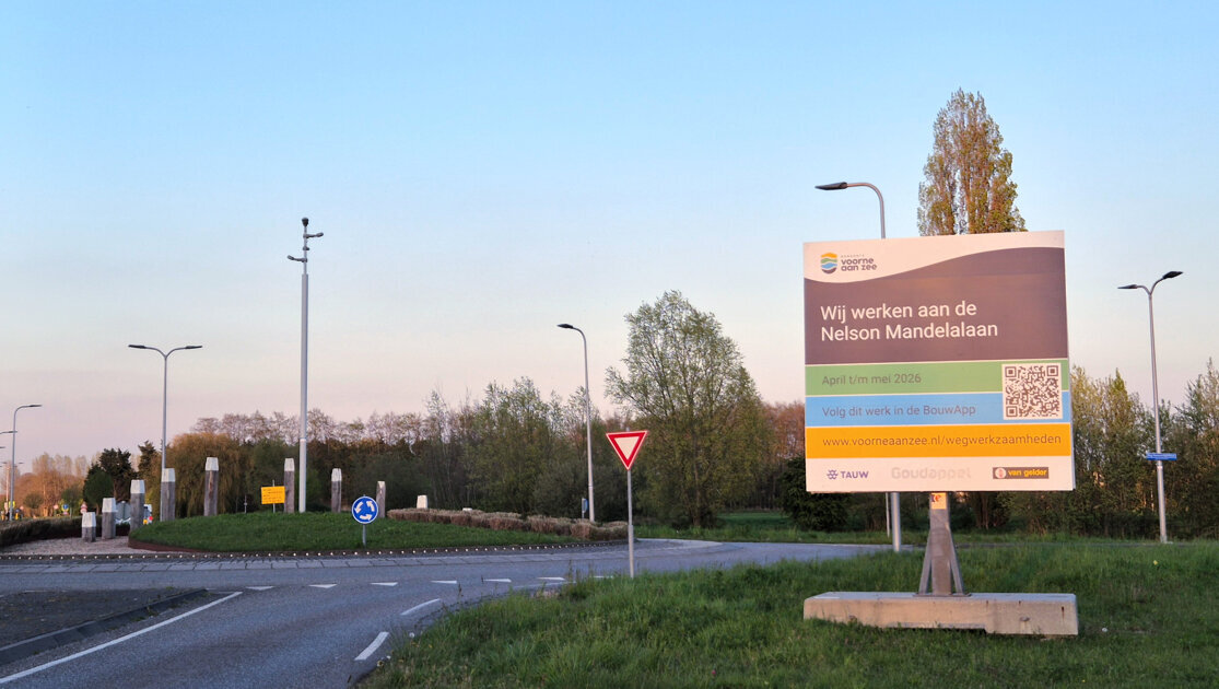 Verkeersomleidingen door veiliger maken oversteekplaatsen Nelson Mandelalaan