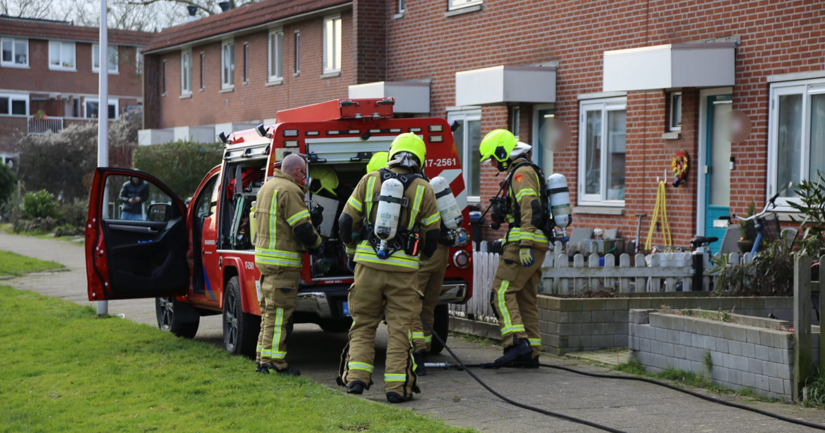 Brand in wasmachine aan Meteoriet in Hellevoetsluis snel onder controle